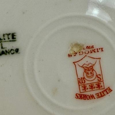 Vintage China Hand-painted Decorative Plate Elite Works Limoges France S M