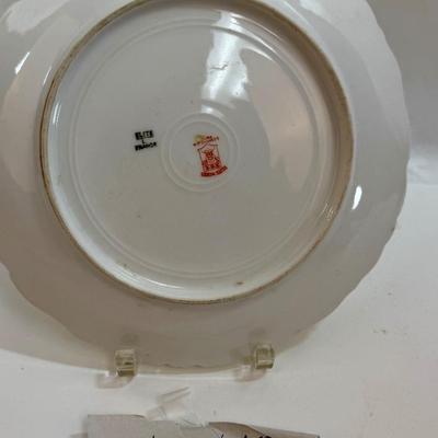 Vintage China Hand-painted Decorative Plate Elite Works Limoges France S M