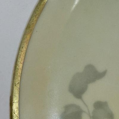 Antique Thomas Sevres Bavaria hand-painted roses Porcelain Plate signed