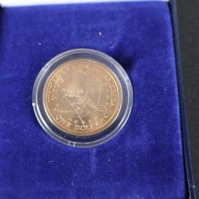 2000 Sacagawea Golden Dollar in Color