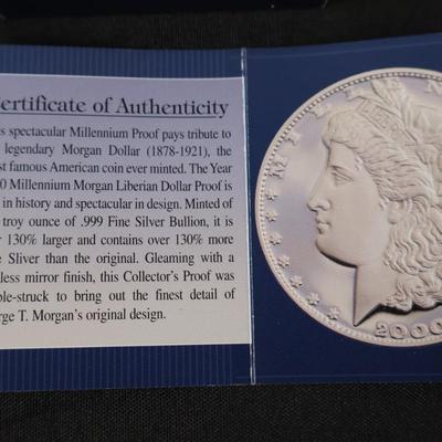 2000 Morgan Silver Dollar Proof - 1 oz Silver