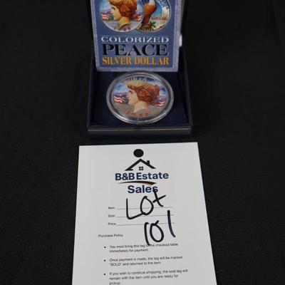 1922 Peace Dollar in Color