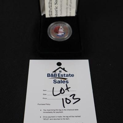 1979 Susan B Anthony Coin in Color