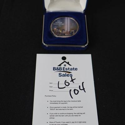 9/11 Memorial Towers Commerative Coin