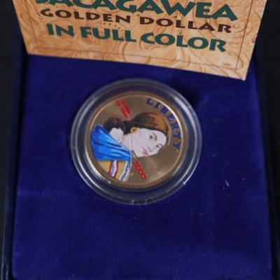 2000 Sacagawea Gold Coin in Color