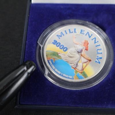 2000 Millennium Coin Republic of Liberia 20 Dollars - 1 oz Silver