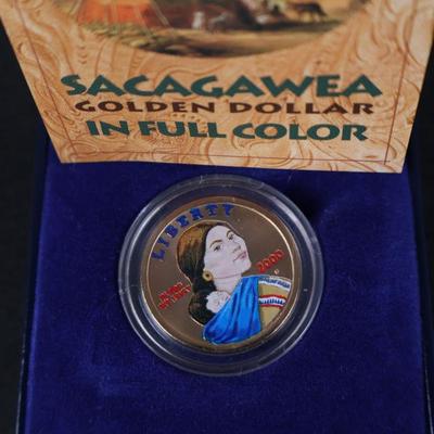 2000 Sacagawea Coin in Color