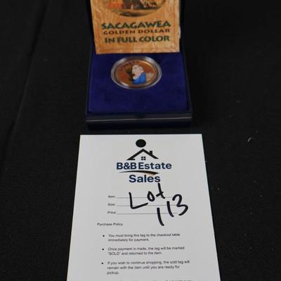 2000 Sacagawea Coin in Color