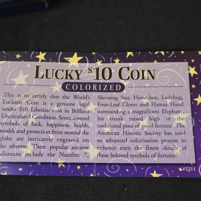 Lucky $10 Coin Liberia