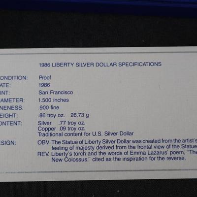 1986 Liberty Silve Dollar