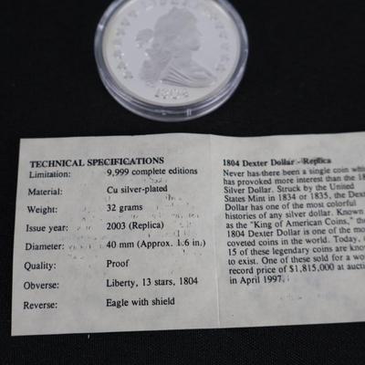 Reproduction Coins With Genuine Gold Coin