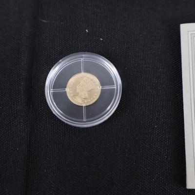 Reproduction Coins With Genuine Gold Coin