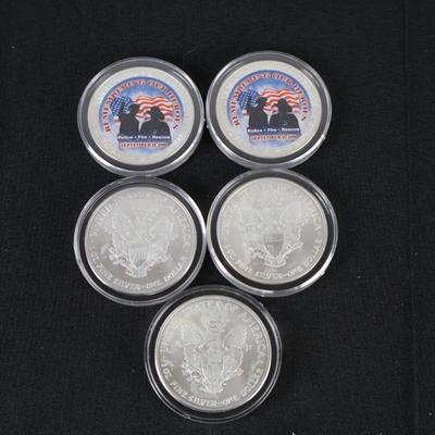Commerative Silver Coin Lot (5) 1 oz Each