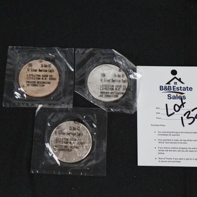 Silver American Eagles Lot (3)