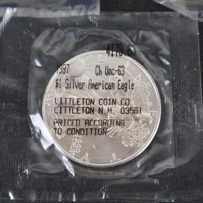 Silver American Eagles Lot (3)