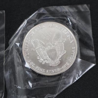 Silver American Eagles Lot (3)