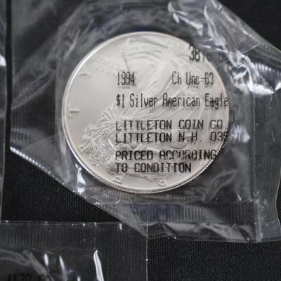 Silver American Eagles Lot (3)