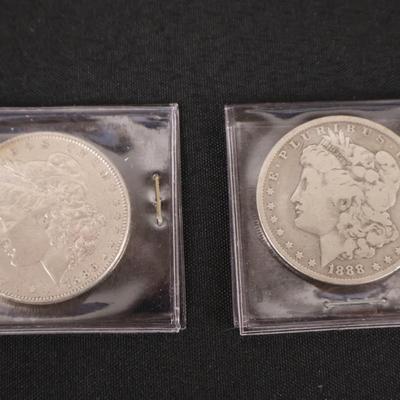 Morgan Silver Dollars - Pair