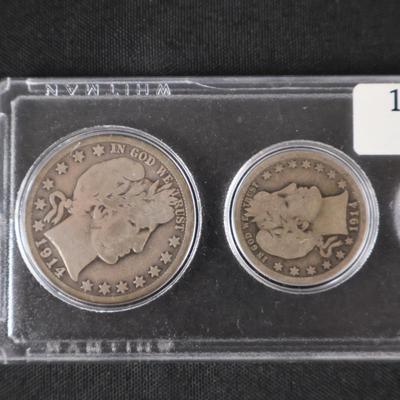 Coins in case Lot (2)