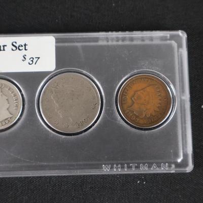Coins in case Lot (2)