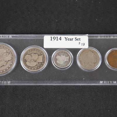 Coins in case Lot (2)