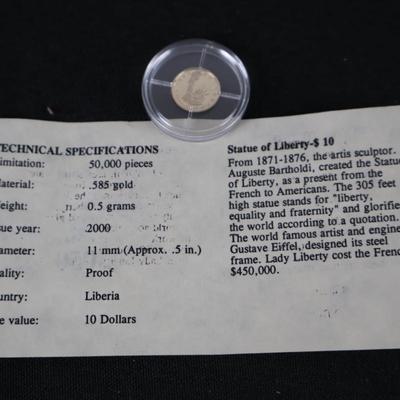 Statue of Liberty $10 Gold Coins Lot (3)