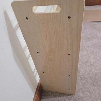 Sale Photo Thumbnail #561: Lots of shoes coming up, get this rack to put them in. 33" wide, 11" deep and 31.25" tall.