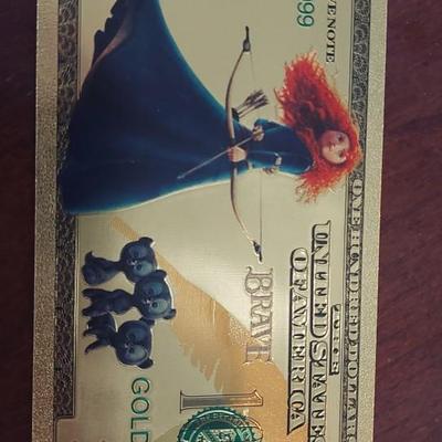 24k gold foil plated Disney Collectible