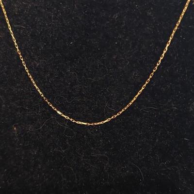 18kt Solid Gold Chain 18"