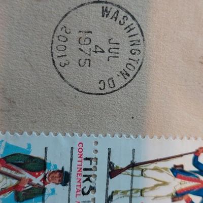 July 4 1975 Bicentennial first day cover Coin