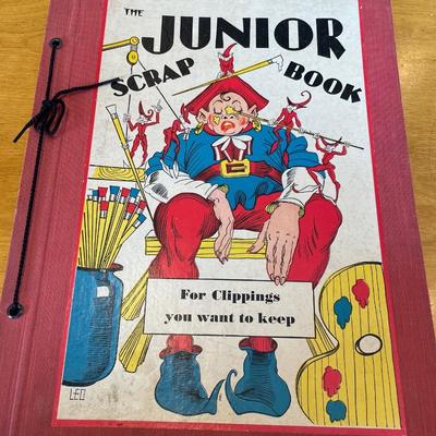Vintage The Junior scrap book