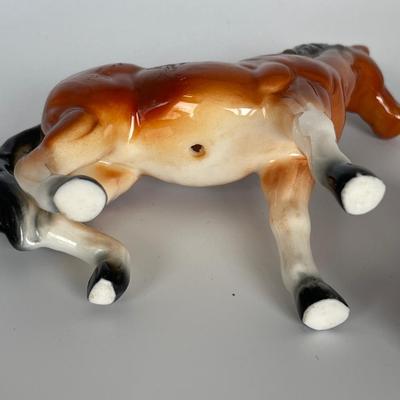Ceramic horse figurines