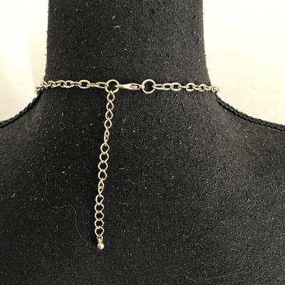 Cute, pastel, yellow and white gold, toned statement necklace