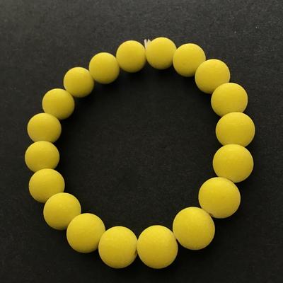 Sunshine, yellow stone bead bracelet