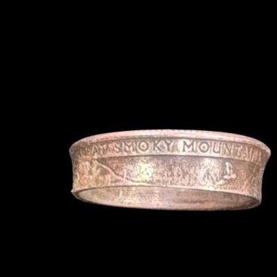 Sale Photo Thumbnail #544: Ring Made from a US Quarter Choice #2  Does not test as silver