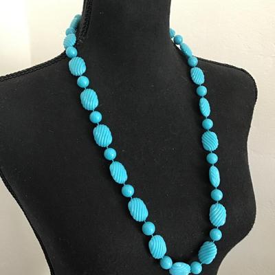 Vintage Lucite type bead necklace