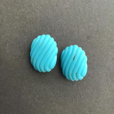 Vintage Lucite type clip on earrings