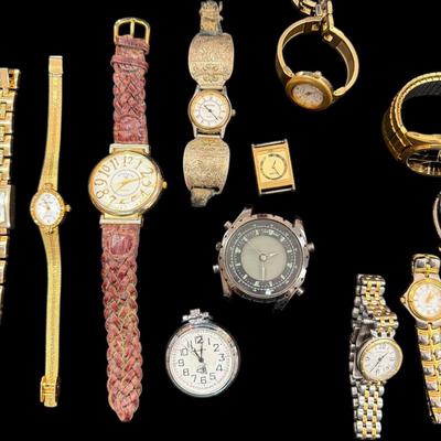 Sale Photo Thumbnail #572: Assortment of 16 Watches  UNTESTED