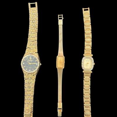 Sale Photo Thumbnail #581: Set Of Three Watches UNTESTED NON WORKING  Jules Jorgensen, Seiko, Waltham