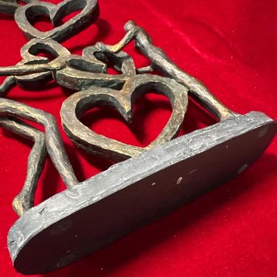 Couple with hearts sculpture/figurine (perfect Valentine’s Day gift!)