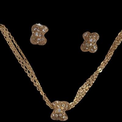 Sale Photo Thumbnail #595: Vintage Roman Costume Necklace and Earrings