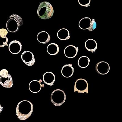 Sale Photo Thumbnail #597: Large Lot of Costume Rings