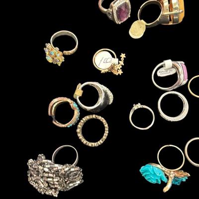 Sale Photo Thumbnail #598: Large Lot of Costume Rings