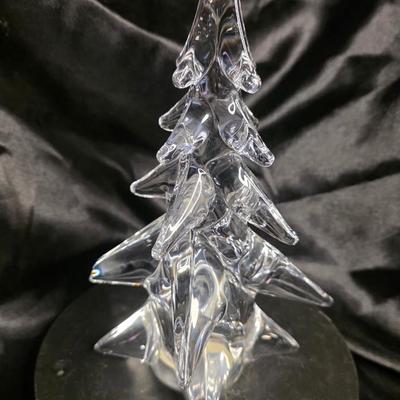 Vintage 1976 Sigma Taste Setter Full Lead Crystal Christmas Tree | 10+ Inch Hand-Cut Faceted Branches | One Tiny Tip Chip (Shown) |...