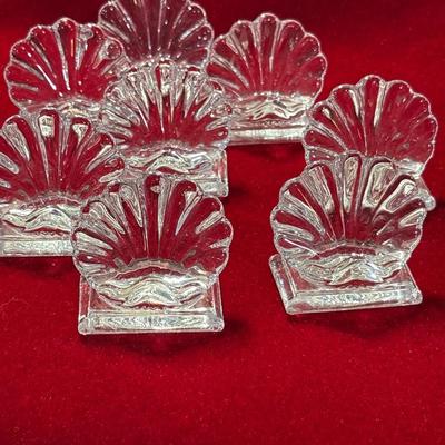 Set of eight Baccarat place card holders!