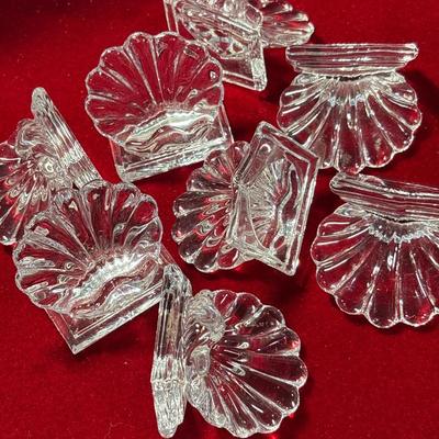 Set of eight Baccarat place card holders!