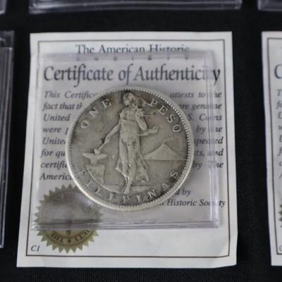 Misc Coin Lot Including Silver Peso's