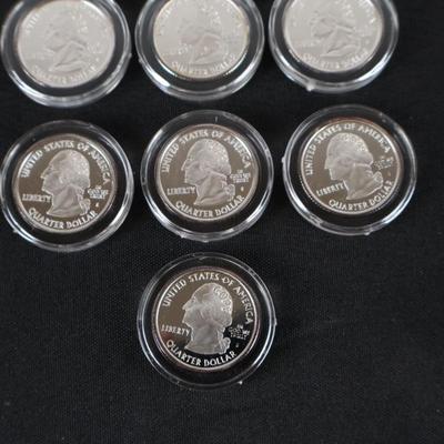 Silver Proof & Silver Clad Quarters Lot (10)