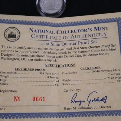 Silver Proof & Silver Clad Quarters Lot (10)