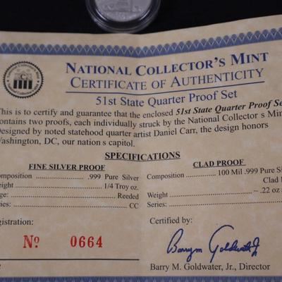 Silver Proof & Silver Clad Quarters Lot (10)